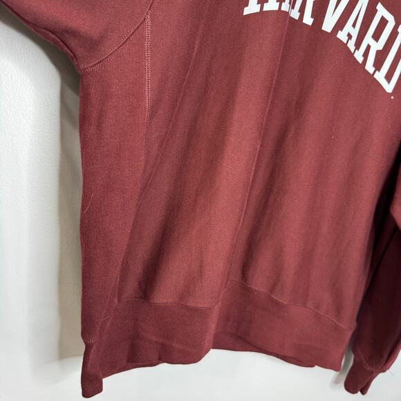 Harvard University Crimson Champion Reverse Weave Sweetheart Red Maroon XL - Picture 3 of 10